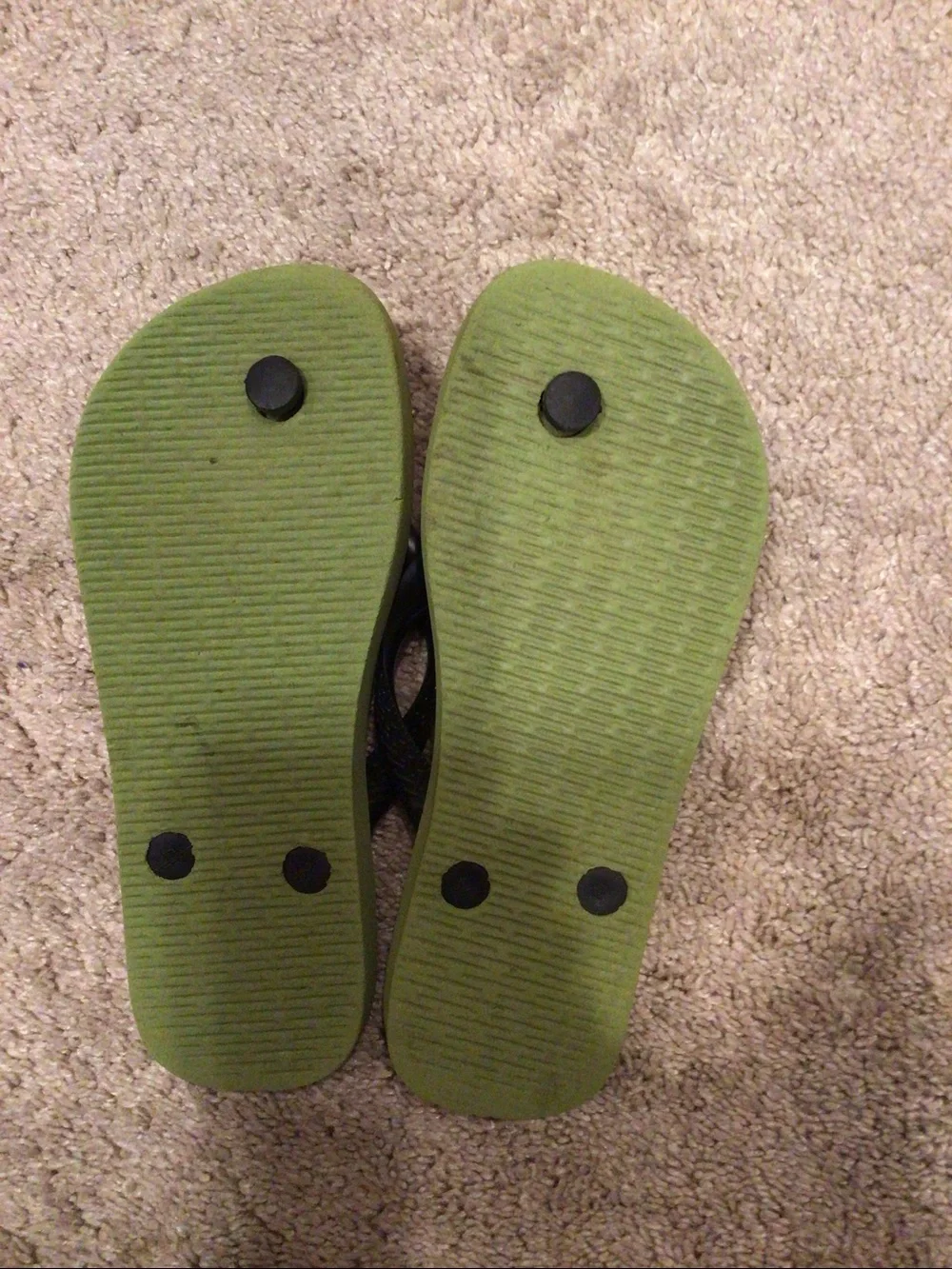 Havaianas Kids Minecraft Enderman Flip Flops Size 33 -34. Green Purple , Seconds